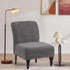 TOPYUMH Armless Velvet Accent Chair Covers Luxury High Stretch Chair Slipcovers for Large Chairs, Removable Furniture