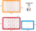 MIU Macaroon Silicone Baking Mat, Non-Stick Cookie Baking Mat, 2 Half Sheets and 1 Quarter Sheet