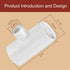 Aopchry 10 Pack Chicken Waterer ABS Tee Fittings. Suitable for Chicken Water Cups, Nipples and Other Poultry Waterers