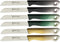 SMI 6 Pcs Paring Knife Set, Serrated Solingen Germany Vegetable and Fruit Kitchen Knives, Multi Color