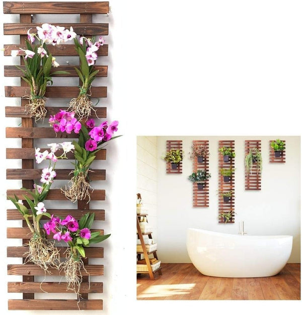 ShopLaLa Wall Planter - Wooden Hanging Planter for Indoor Plants, Plant Stand,