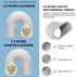 5.9 Portable Air conditioner Window Kit, Adjustable Vertical/Horizontal Sliding Window Kit Plate for Unit, AC Window