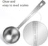 Flezoo 4Pcs 1 15ML Coffee Scoop Spoon - Tablespoon Stainless Steel Long Handle Measuring Spoons for Ground Coffee