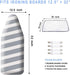 12.5 x 32 Inch Mini Ironing Board Cover - Extra Thick Pad, Resists Scorching and Staining