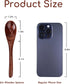6/9/12in Wooden Spoons, 6pcs Soup Spoons Set, Small Wooden Utensils for Coffee, Tea, Jam, Sugar, Ice Cream and Bath Salts (6pcs 6in)