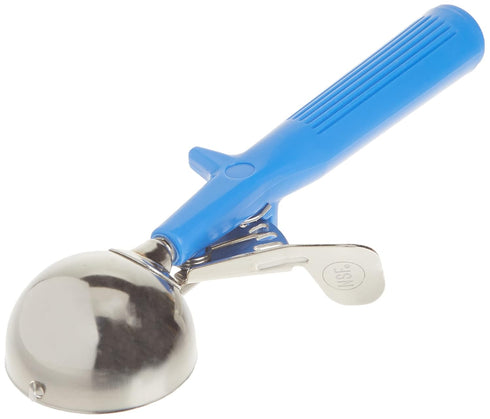 Winco Ice Cream Disher, Size 16, Stainless Steel, Blue Handle