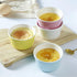 Ramekins 6oz Oven Safe, Creme Brulee and Souffle Dishes, Porcelain Baking Bowls, Set of 6, Pink