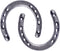 GGTYHAO Cast Iron Horseshoe for Good Luck, Durable Medium Horseshoe with 5 Holes on Each Side for Wall Hanging