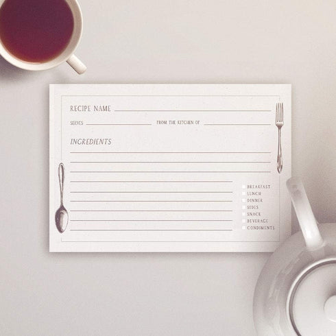 Vintage Kitchen Recipe Cards: 48 Double-Sided Cards, 4x6 Inches