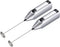 MECCANIXITY Electric Tumbler Stirrer - Handheld Mini Mixer Battery Operated Stirring Mixing Silver for DIY Glitter