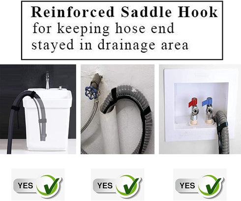 Universal Adjustable Shape Drain Hose Guide Assembly for Kitchen Sink, Laundry Tub, Fits All Drain Hose