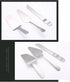 Cake Knife and Server Set - Wedding Stainless Steel Cake Cutting Set, Includes Cake Cutter for Events