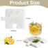 Aturalux Set 4, Marble Coasters of Luxury Aesthetic Modern Decor for Coffee Table, White Mable Real Natural Stone