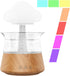300ml 7 Rain Water Drop Humidifier - Mushroom Cloud Lamp Humidifier, Essential Oil Diffusers, White Noise Aromatherapy