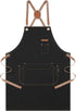 Chef Apron for Men and Women with Gift Box, Cross Back Apron with Pockets for Cooking, Baking, Cotton Canvas Work Apron