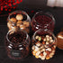 SAIOOL Set of 4 Glass Jars with Airtight Lid, Borosilicate Kitchen Canisters for Candy, Cookie, Rice, Sugar