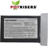POTRISERS 2" 2" 3/4" 12 3 Large x x - Pieces Outdoor Plant Risers & Drainage Invisible Pot Feet Elevates up