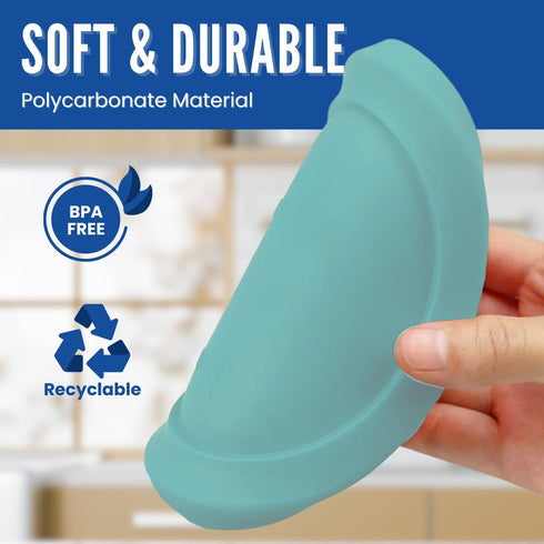 Replacement Lid for Pyrex 5" Storage Plastic Cover 2 Cup Bowl 7200-PC Turqoise (6-Pack) by MRX Solutions