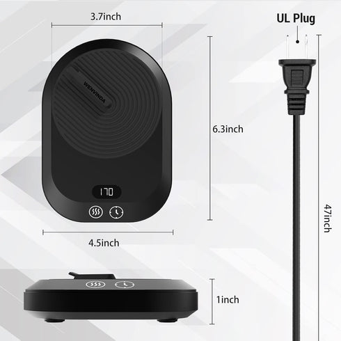 3-Temp Settings, Coffee Mug Warmer for Desk, Electric Coffee Cup Warmer with Smart Coffee Warmer for Desk Auto Shut Off