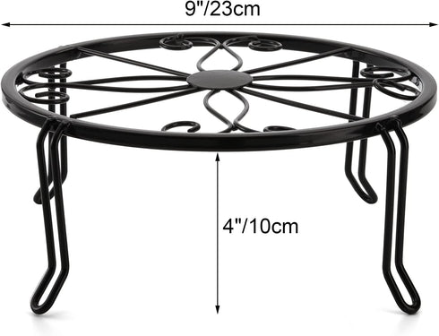 5 Pack Tosnail Metal Plant Stands for Indoor and Outdoor, Planters Flower Pots Holder, Beverage Dispenser Stand