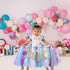 WODCM 1st 1st Mermaid HighChair Banner Birthday High Chair Banner Girl Mermaid High Chair Skirt Under The Sea Birthday