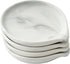Spoon Rest - Ceramic Spoon Holder for Kitchen Counter, Dishwasher Safe Marble Decor, 3.5 Inches