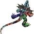 Tiny 2¼" Multicolor Frilled Lizard Agama Chameleon - Miniature Hand Blown Glass Decorative Figure