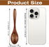 6Pcs Small Wooden Spoons, 5.5 Inches Wood Honey Spoons, Little Wooden Serving Table Spoons Utensils Set, Wooden Teaspoon for Cooking Soup Tea Coffee Eating Stirring