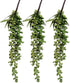 FLIPPED 3 Pack Artificial Plant, Succulent Plants Hanging String Pearls, Fake Lover Tears Plants