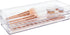 STORi SimpleSort 2-Piece Stackable Clear Drawer Organizer Set, 15" x 6" x 2" Rectangle Trays for Makeup and Office