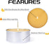 4-5 Pack 36 Natural Beeswax Tea Candles in Metal Aluminum Cup - Organic Mini Beeswax Candle Natural Scent Smokeless