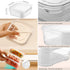 Food Storage Containers with Lids, Clear Plastic Fridge Organizer Bins, 350ml Sealed Reusable Kitchen Storage Boxes,
