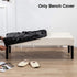 42.12-53.94inch CALIDAKA PU Leather Bench Cover Elastic Soft Stretch Bench Slipcover Removable Washable Bench Seat