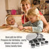 Mini Metal Cookie Cutters Set - 24 Pcs Geometric Shapes Stainless Steel Cookie Biscuit Cutters for Baking