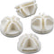 40 Pcs Wire Cube Plastic Connectors, Replacement Corners for Modular Closet Storage Organizer and Wire Grid Shelving