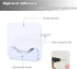 Adhesive Shower Curtain Rod Holder, 4 Pcs Tension Rod Holders, Transparent Wall Mount Holder for Shower Curtain
