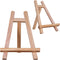Small Tabletop Display Stand, 8 inch Wooden A-Frame Artist Easel for Canvas, Photo, Picture Sign