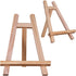 Small Tabletop Display Stand, 8 inch Wooden A-Frame Artist Easel for Canvas, Photo, Picture Sign