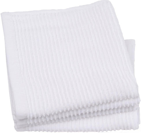 Now Designs Ripple Kitchen Dishcloth, Set of 4, White