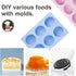 La Chat 4 PCS Candy Molds, Silicone Oreo Cookie Chocolate Molds for Candy, Cookies, Cupcake, Pudding, Jello