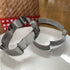 Large Coffee Cup Cookie Cutter Set - 4 Piece Coffee Mug, Hot Cocoa Mug, Teacup Cookie Fondant Biscuit Cutters