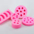 5Pcs Fruit Shaped Jelly Molds, 3D Mini Silicone Fruit Mold for Cupcake Decorating, Soap, Chocolate
