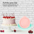 6-Inch Silicone Round Cake Pan Baking Mold, Non-Stick Silicone, Pack of 4 for DIY Rainbow Cakes
