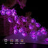 2 Pack 13ft Battery Operated String Lights Indoor, Cherry Blossom Bedroom Lights, Color Changing Flower Lights