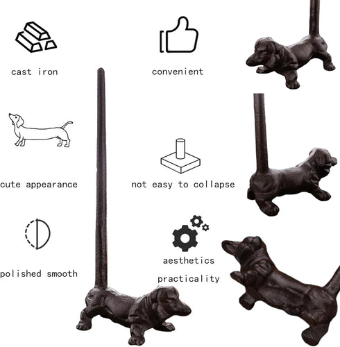 12'' Counter Dog Paper Towel Holder Cast Iron Paper Towel Holder Funny Toilet Paper Holder for The Floor or in The