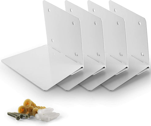 Set of 4 Invisible Floating Bookshelf, Heavy Duty Wall Mounted Book Organizer,