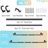 Wrap Around Curtain Rods, Black Adjustable Curtain Rods 36 to 72 Inch for Room Darkening Windows
