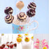 CCINEE 20 Cavity Silicone Cake Pop Mold with 30 pcs Clear Cellophane Treat Bags, 20 pcs Lollipop Sticks, 30 pcs Twist