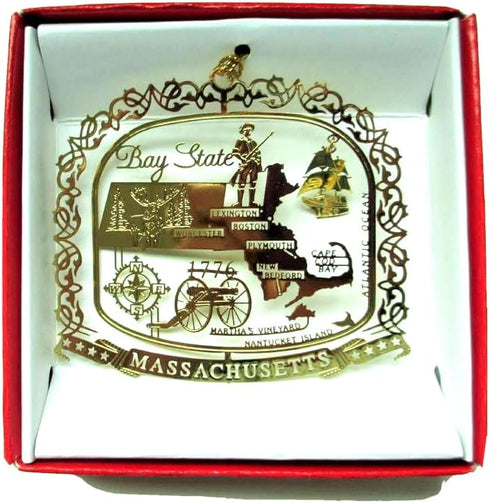 Massachusetts State Christmas Ornament, Boston Cape Cod