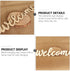 PRETYZOOM 10pcs Farmhouse Welcome Sign Cutout, Unfinished Letter Sign DIY Block Words for Home Wedding